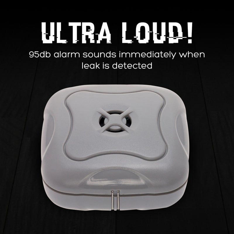Mindful Design 4 Pack Water Leak Detector - 95 dB Flood Detection Alarm Sensor for Bathrooms, Basements, Laundry Rooms, Garages, Attics and Kitchens by Mindful Design (Grey) - Image 3